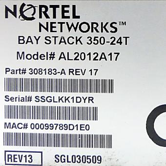 Ethernet Switch BAY STACK 350-24T 