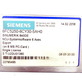 SINUMERIK 840DE CNC software  Used