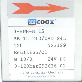 Druckregelventile 3-HPB-H 15 