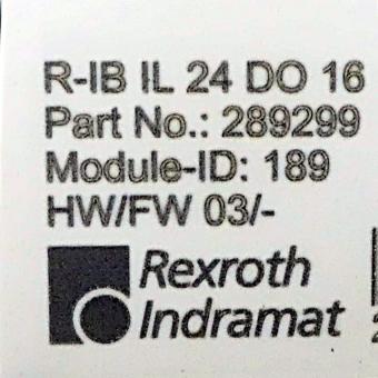 Digital output terminal R-IB IL 24 DO 16 R-IB IL 24 DO 16  