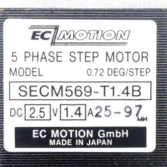 SIZE60 5-Phasen-Schrittmotor 0.72° 1.66Nm Litzen:10 1.4A 2-Wellenenden:8mm  