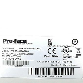 Touchscreen GP-4402WW Neuwertig