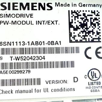 Pulswiderstandsmodul SIMODRIVE 611  Gebraucht