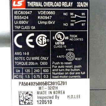 Overload relay  New FS