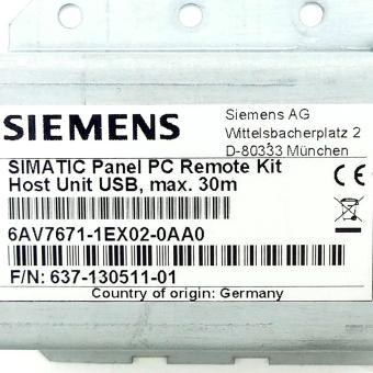 SIMATIC Panel PC Remote Kit USB Interface  Refurbished