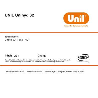 Hydraulic oils Unihyd 32 
