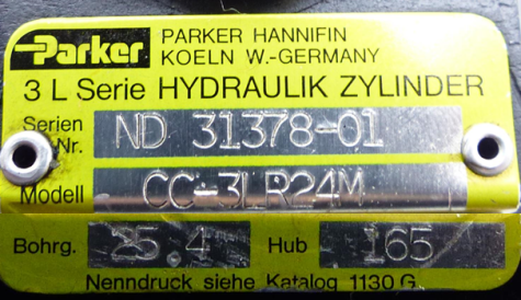 Hydraulic Cylinder ND 31378-01 New