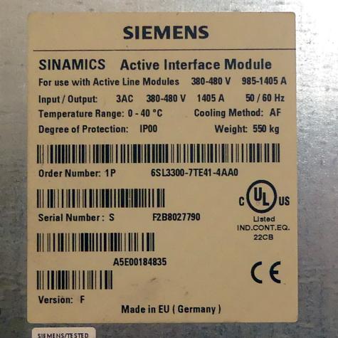 SINAMICS S120 active Interface Module  Used