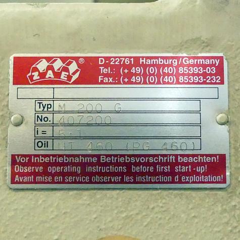 Schneckengetriebe M 200 G Neu