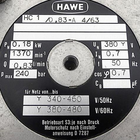 Hydraulikaggregat HC1/0.83-A 4/63 Gebraucht