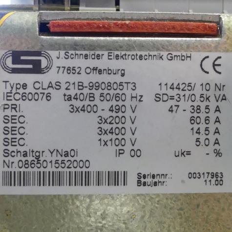 transformer CLAS-21B-990805T3 Used