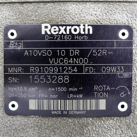 Axial piston pump A10VSO 10 DR /52R-VUC64N00 New