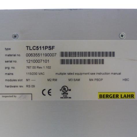 Twin Line AC servo motor control IP54 TLC511PSF -/RM/SAM/PBDP/HBC Used