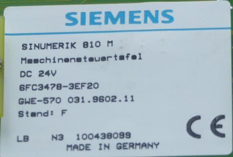 Sinumerik 810 M Maschinensteuertafel  Neu OVP