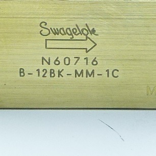 Bellows Valve 8-12BK-MM-1C B-12BK-MM-1C New
