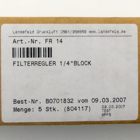 Filter Regulator FR 14 New FS