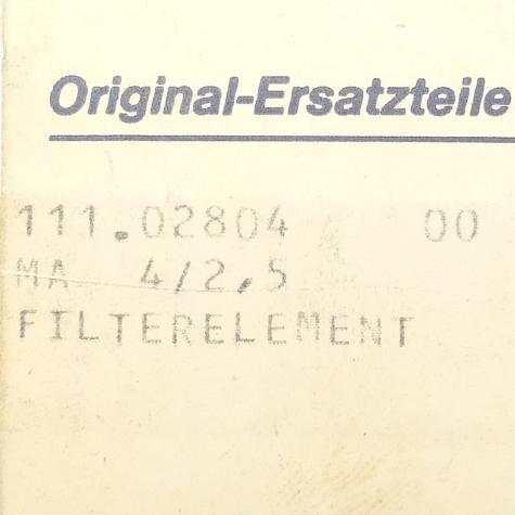 Filterelement MA 4/2,5 Neu