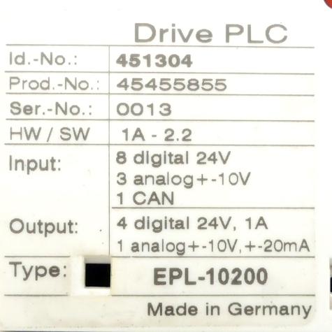 Extension Board 01 / EPZ-10201 EPL-10200 Used
