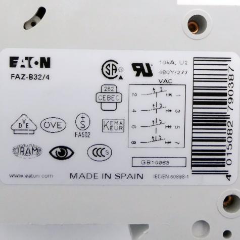 Circuit breaker FAZ-B32/4 New FS