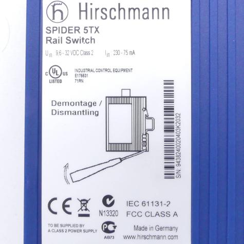 Schienenweiche IEC 61131-2 Neu