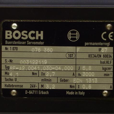 Bürstenloser Servomotor SF-A2.0041.030-04.000 1070076360 Neu