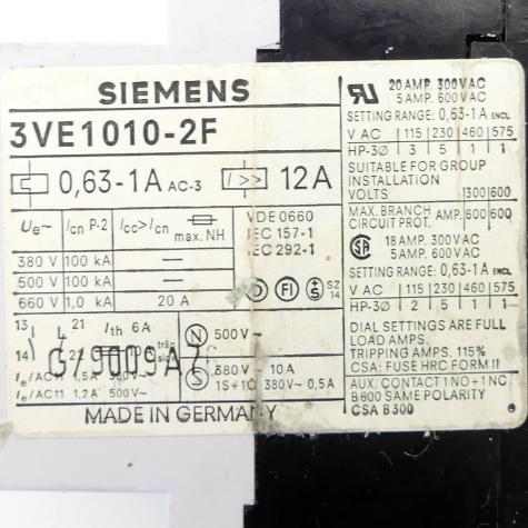 Circuit breaker  Used