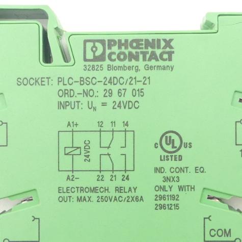 Relaissockel PLC-BSC- 24DC/21-21 Gebraucht