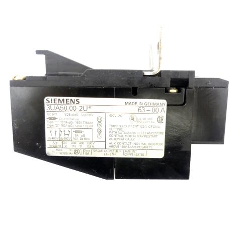 overload relay 63 - 80 A  