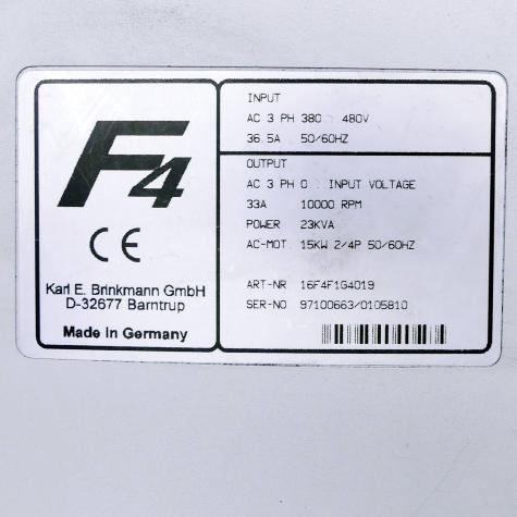 Frequenzumformer F4  Gebraucht