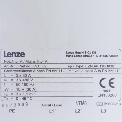 Netzfilter EZN3A0110H030  Gebraucht