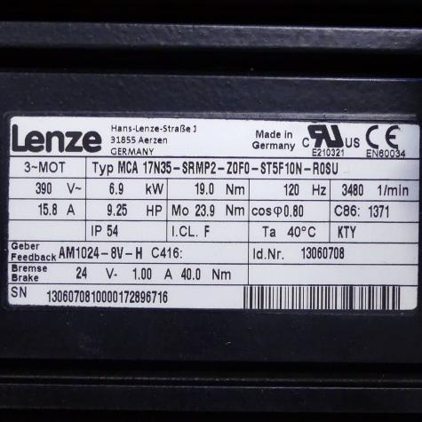 servomotors with gear MCA17N35-SRMP2-Z0F0-ST5F10N-R0SU  Used