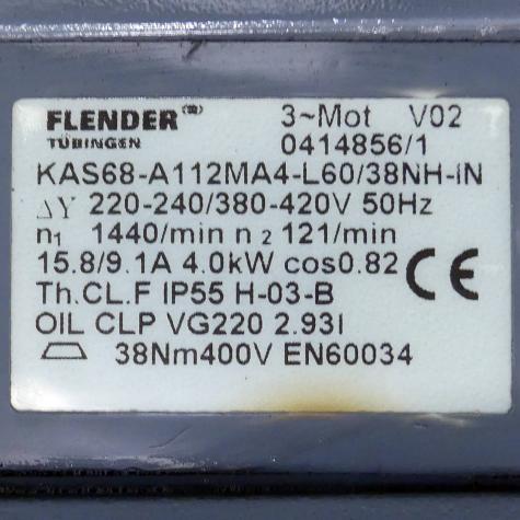 Gear motor 0414856/1  Used