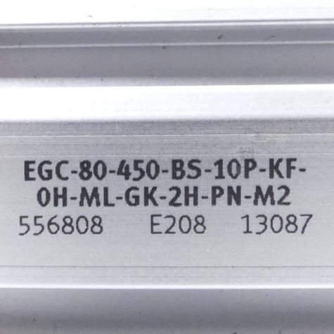 Spindelachse EGC-80-450-BS-10P-KF-OH-ML-GK-2H-PN-M2 556808 Gebraucht