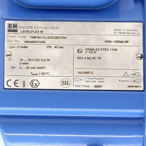 Füllstandmessgerät LEVELFLEX M FMP40-7LL3CRJB21GA Neu