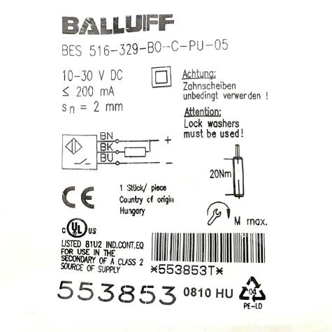 Inductive Proximity Switch BES01EL New FS