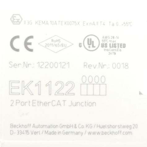 2-Port-EtherCAT-Junction  Used