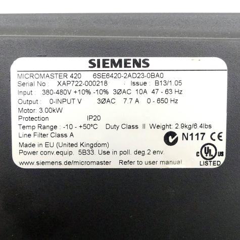 Micromaster 420  Gebraucht