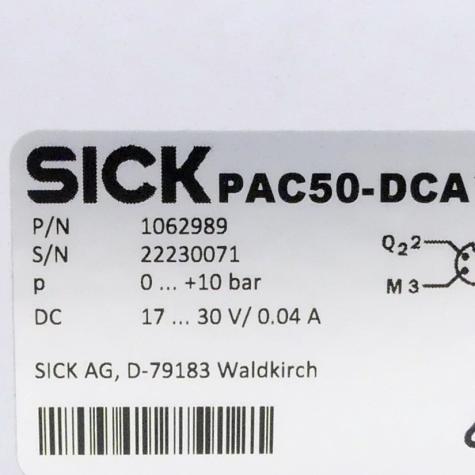 Drucksensor PAC50-DCA Gebraucht