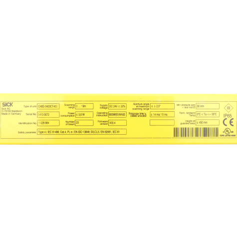 Safety light curtain C46E-0403CT400 Used