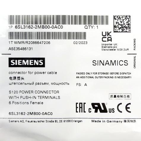 Leistungsstecker SINAMICS S120  Neu OVP