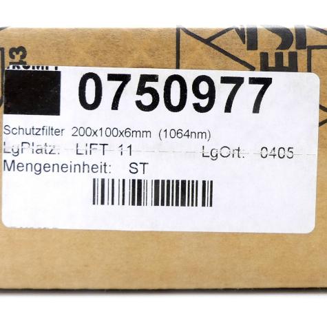 Laserschutzfenster Filter  Neu OVP