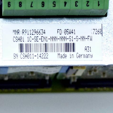 IndraDrive Control Unit CSH01.1C-SE-EN1-NNN-NNN-S1-S-NN-FW New FS