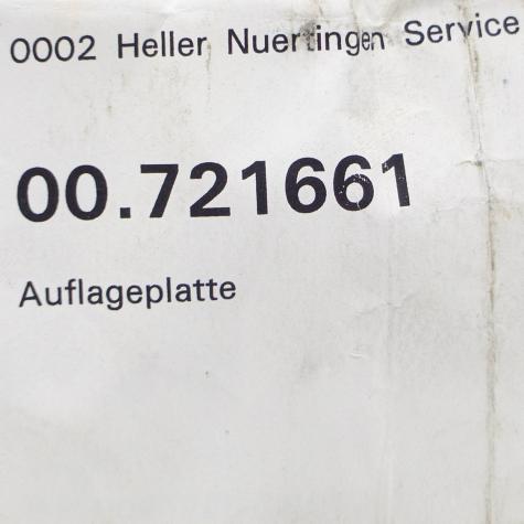 Auflageplatte  Neu