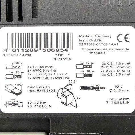 Power contactor 4011209506954 Used