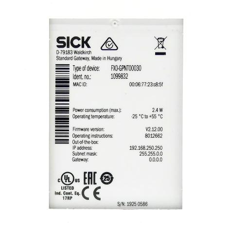 Safety control FX0-GPNT00030  New FS