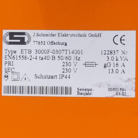Isolating transformer  Used