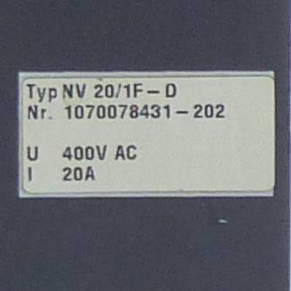 Mains Filter NV 20/1F-D NV 20 / 1F - D Used