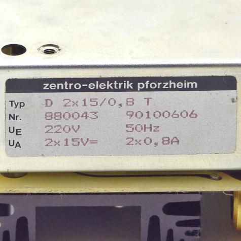 Power Supply Unit D 2x 15/0,8 T Used