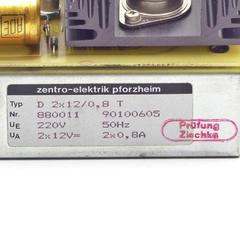 Netzgerät D 2x 12/0,8 T Gebraucht