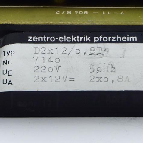 Power Supply Unit D2x12/0,8T Used